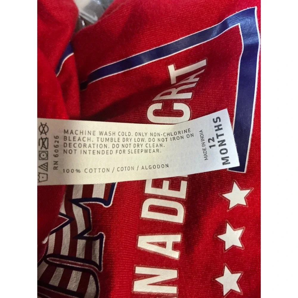 Babies For Trump I Cry Less Than‎ A Democrat Red Short Sleeve Bodysuit One Piece